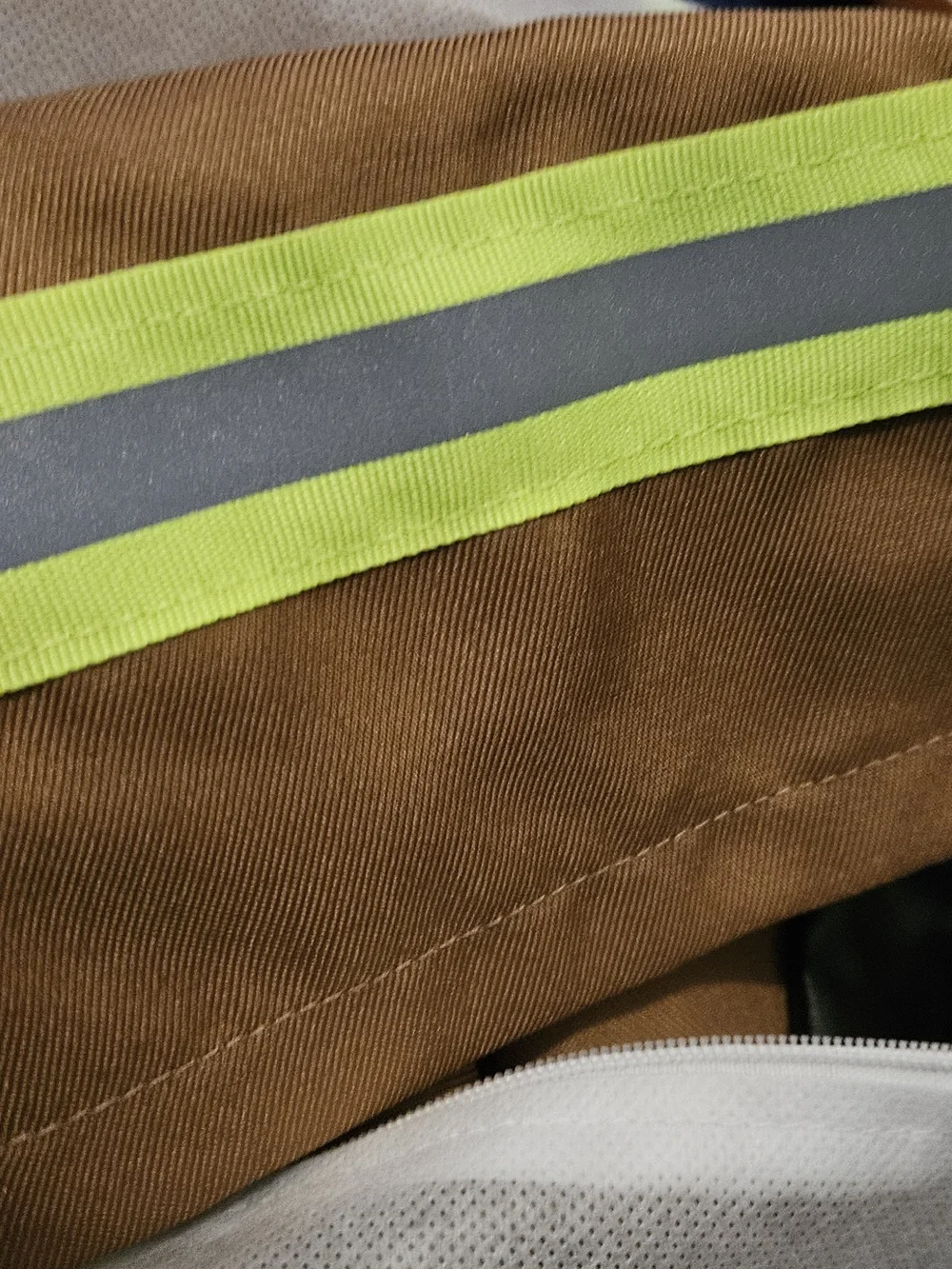 Kids Brown Firefighter Costume with Reflective Trim